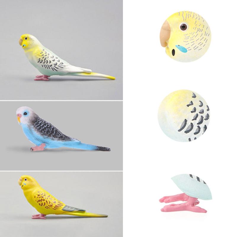 Cute Small Parrot Bird Simulation Model House Office Desk Decoration Ornaments