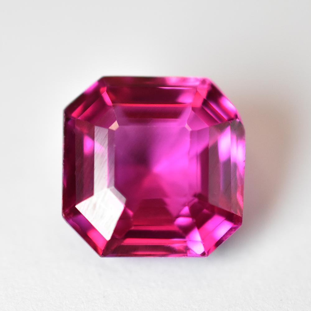 A++ Quality Natural Pink Tourmaline 8.50 Ct Square Cut gemstone