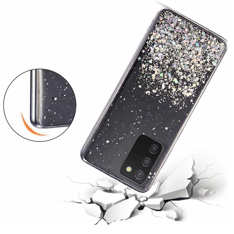 Роскошный блестящий мягкий чехол для телефона Samsung Galaxy A03S A 03S Twinkle Back Cover для SamsungA03S силиконовый бампер 6,5 дюймов