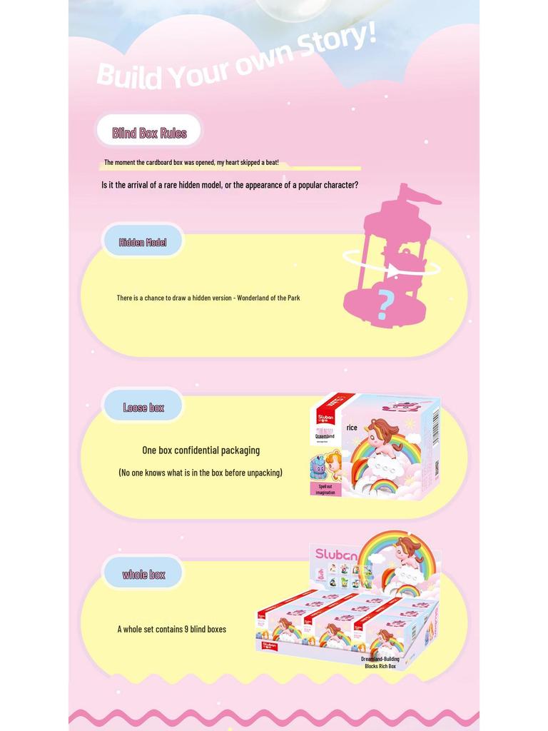 Милые пони-конструкторы Little Luban - Модная развивающая игрушка и украшение на день рождения для мальчиков и девочек.