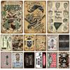 Barber Shop Tin Sign Poster Vintage Wall Posters Metal Sign Decorative Wall Plate Kitchen Plaque Metal Vintage Decor Accessories
