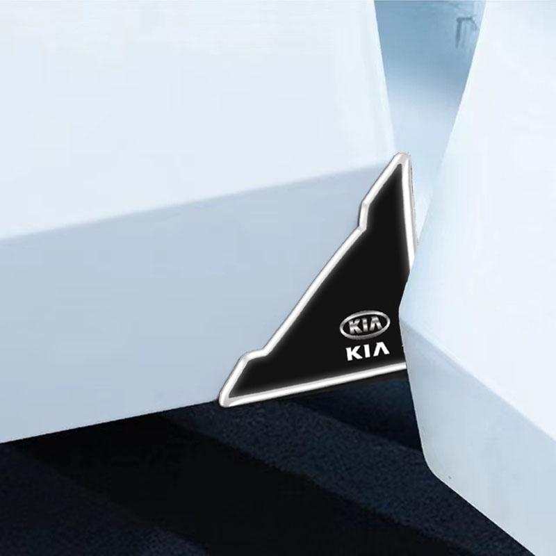 Car Logo Sticker Door Corner Collision Anti-scratch Protection For Kia Sportage Ceed Picanto Rio ProCeed Niro K7 K8 Ray XCeed K9FY1