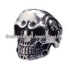 Stainless Steel Skull Men's Punk Ring - European & American Hand-Polished Jewelry