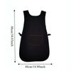 Professional Salon Hairstylist Apron Black Barber Hair Uniform Haircuts Cloth Wrap  Nail Salon