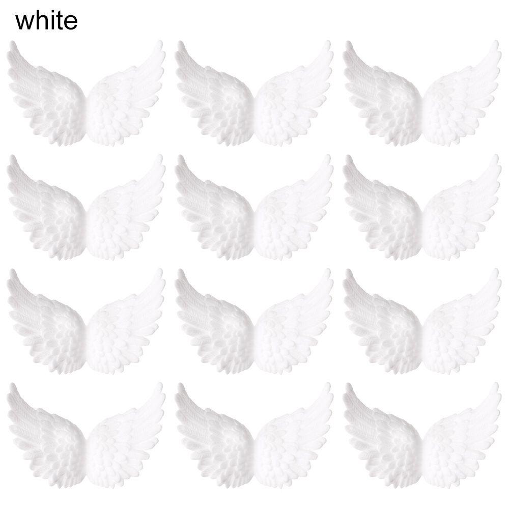 Happy Birthday Christmas Tree Ornaments Plastic Angel Wings Xmas Party Decoration Cake Decor