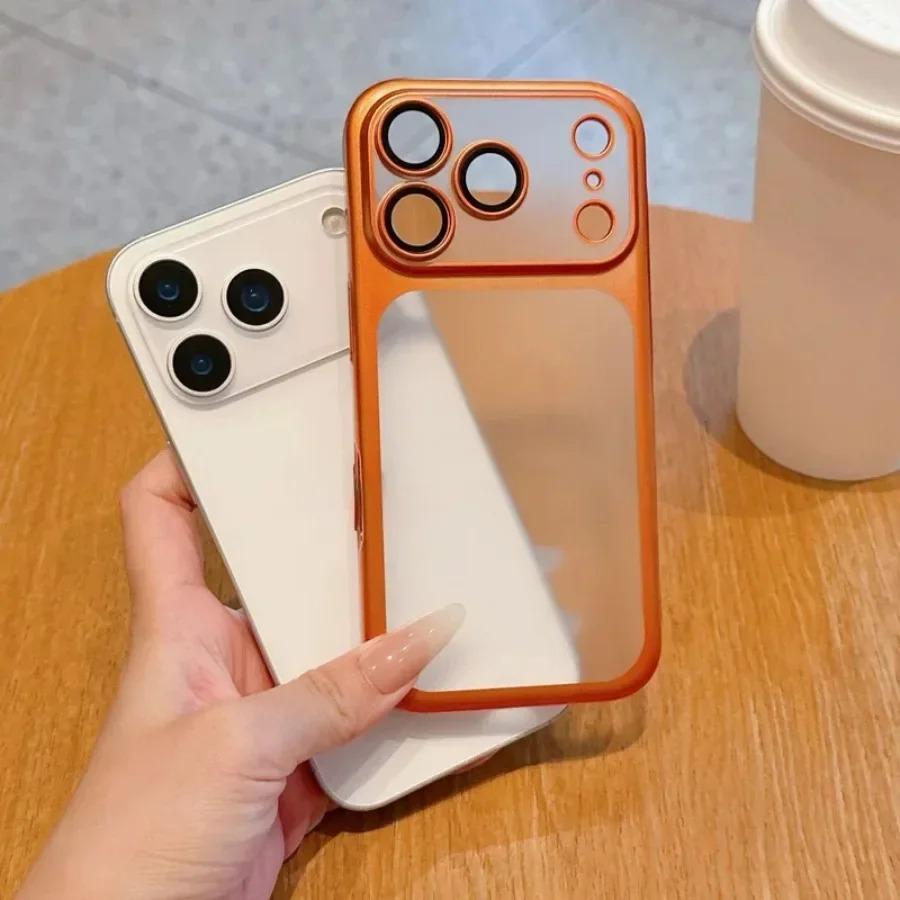 Матовый ультратонкий чехол для iPhone 17 16 15 14 13 12 Pro Max, защитный чехол для камеры, ударопрочный, из твердого ПК, с покрытием