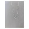 Silver Plated Zircon Stone Heart Necklace