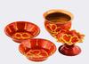 Karwachauth Thali Set - Karwachauth Pooja Stainless Steel Thali Set - Channi/Lota/Diya/Bowls