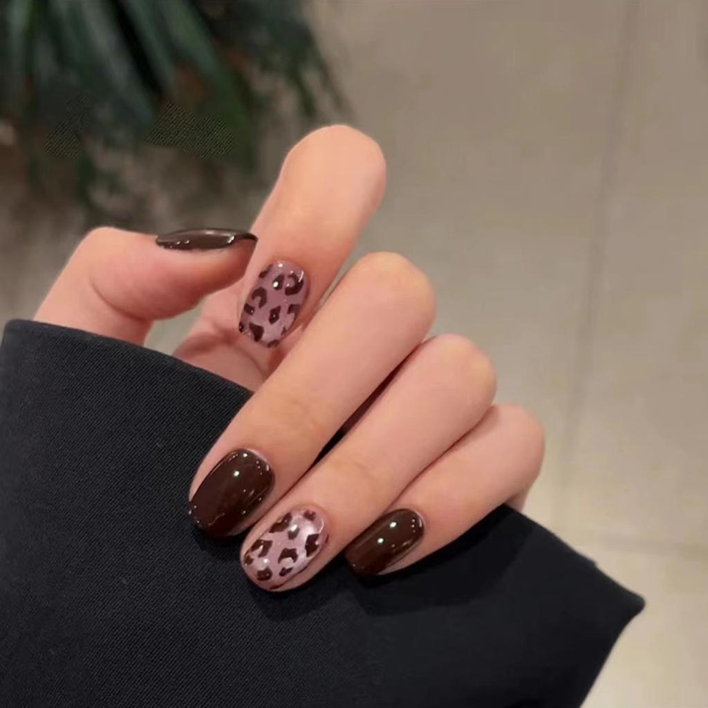 Ношение доспехов Ручная работа Осенне-зимний стиль Кошачий глаз Мокко Шоколадный Милый Пятнистый Леопардовый принт Ручная работа Доспехи