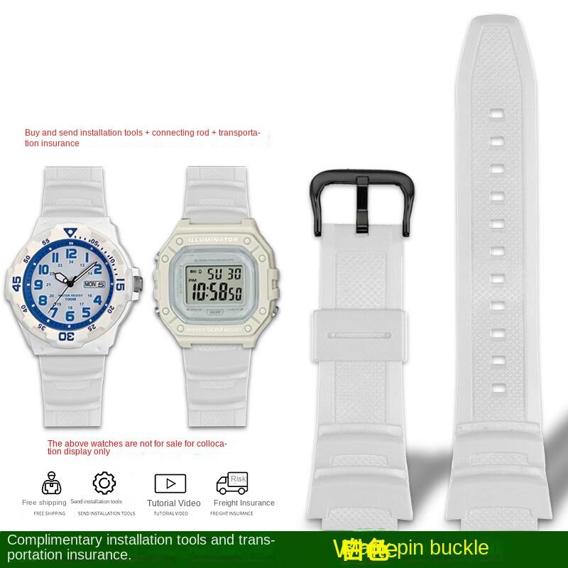 Разноцветный силиконовый ремешок для часов Casio W-218H MRW-210H ae-1200 /1100 / f-108 /sgw300 /400 /w-800h Замена мужского резинового ремешка
