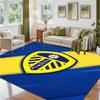 Leeds United Design Crystal Velvet Rug Soft Decorative Mat for Bedroom Entrance