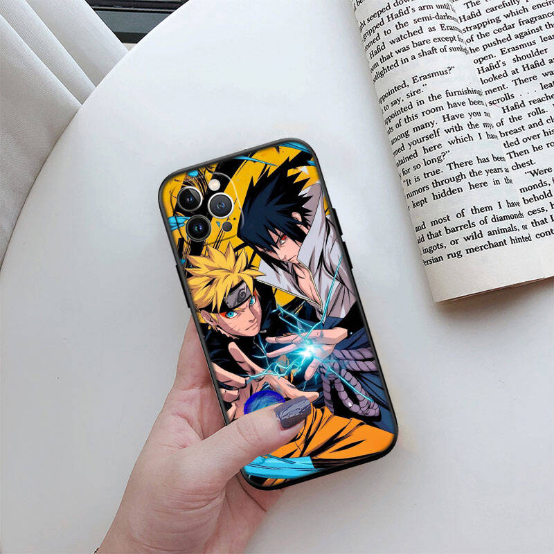 MH105 Чехол для телефона Наруто Учиха Саске для iPhone 7 8 11 12 13 14 15 16 17 16E XS Pro Max XR X SE Air