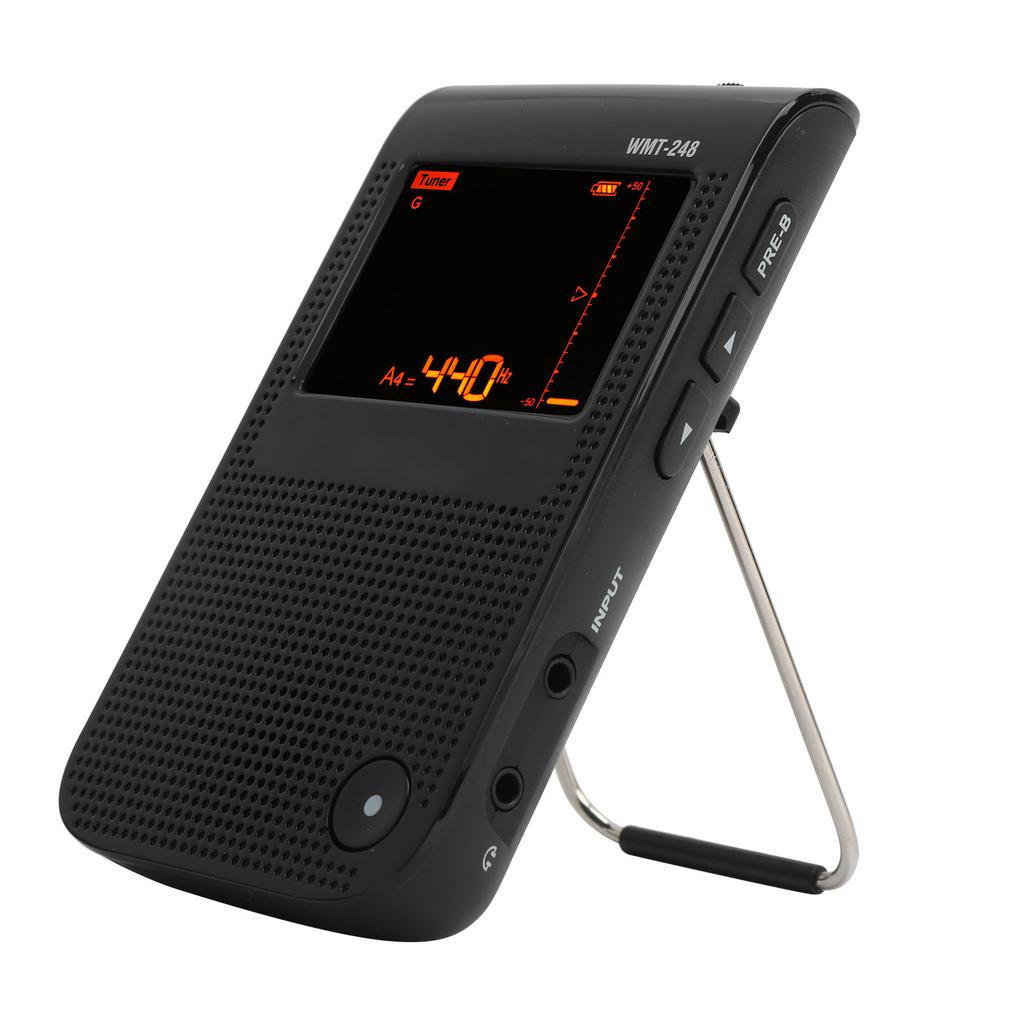 Электрический метроном-тюнер Перезаряжаемый Точный Универсальный для гитары, пианино, скрипки WMT‑248Черный