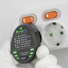 MESTEK Advanced RCD Electric Socket Tester Automatic Neutral Live Earth Wire Testing Circuit Polarity Detector Wall EU