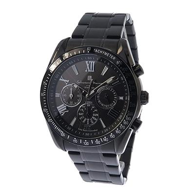 Часы Salvatore Mara Solar Chrono черные мужские SM15116-BKBKSV