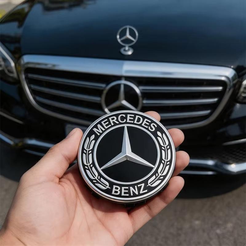 75mm Wheel Center Hub Caps for Mercedes Benz AMG C E S Class GLE GLC GLS Floating Magnetic Levitation Car Ornaments W204 W205 CJ1 QQ35