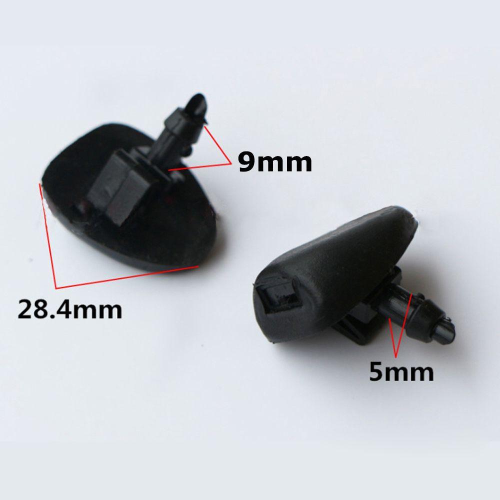 2 шт. пластиковая форсунка для мытья переднего стекла автомобиля, распылитель воды, автомобильные принадлежности