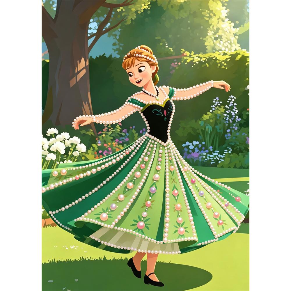 Disney Жемчужное искусство Моана Анна DIY Ручная работа Жемчуг Драгоценные камни Набор для рисования Специальные формы Декор для стен дома Поделки