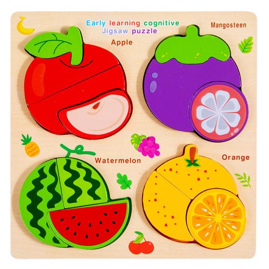 1 комплект деревянных досок-пазлов с животными, мультяшными фруктами, головоломками с транспортными средствами, доска для сопоставления, для малышей, для развития мелкой моторики, для путешествий, для дошкольников, для обучения, для образования