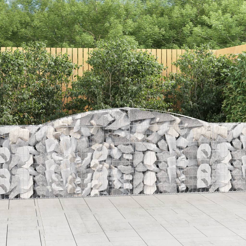Vidaxl Kosze Gabionowe, 10 Szt, 400X30X80/100 Cm, Galwanizowane Żelazo