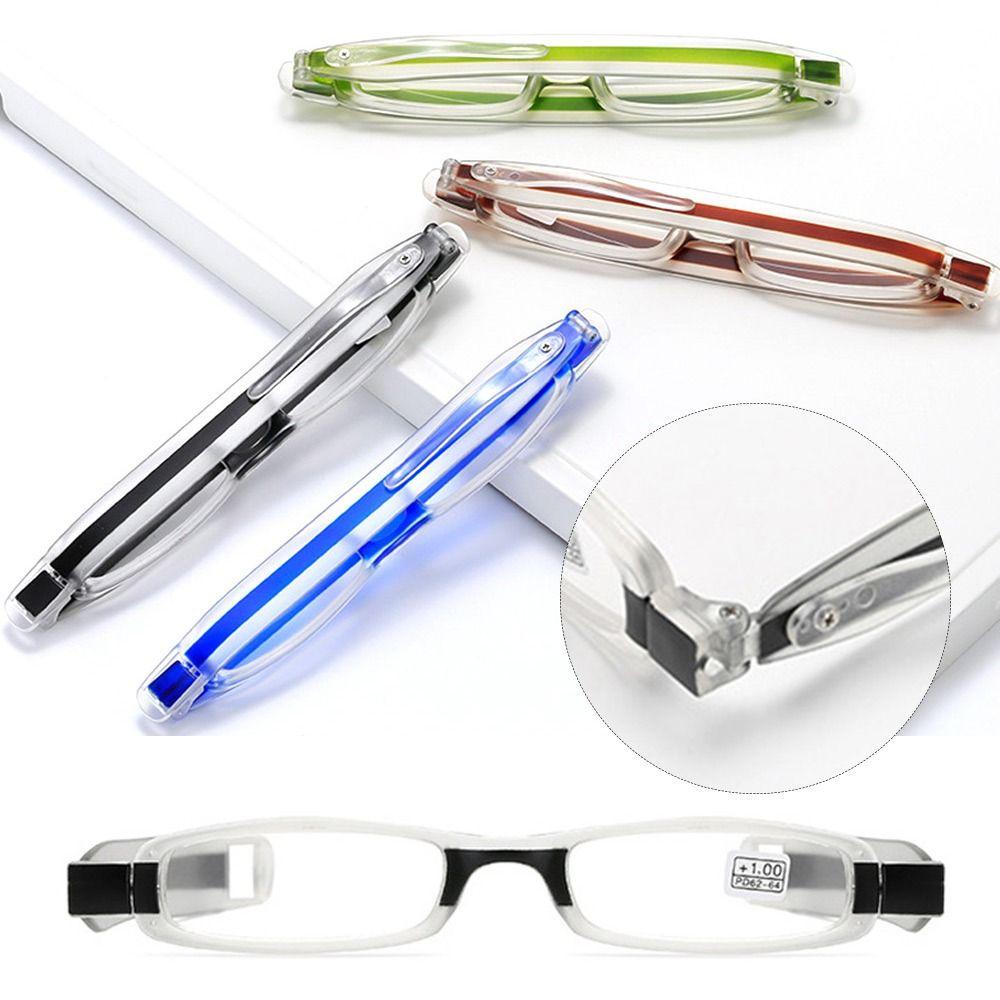 Men Women Folding Ultra-light Resin Reading Glasses 360 Degree Rotation Fashion Eyeglasses Office Computer Presbyopia Glasses