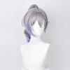 Silver Wolf Cosplay Wig Medium Length, Hand-woven With High-temperature Fiber