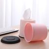 Household Storage Box Round Plastic Tissue Box Living Room Towel Cover Toilet Roll Paper Holder