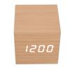 LED Wood Clock Multifunctional Large Display 3 Brightness Eye Protection Portable Smart LED Digital Clock for Office