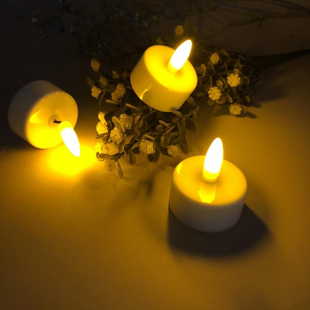 LED Candle Battery Powered Flameless Tea Candle Fake Candle Lamp Wedding Birthday Party Home Decoration Lamp Candlestick Candles