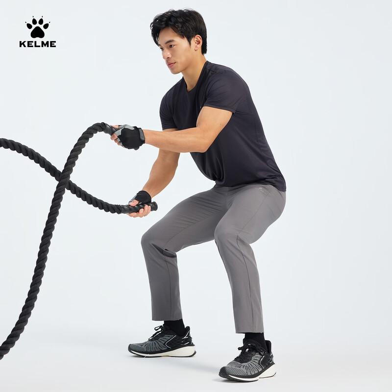 Мужская спортивная футболка KELME с коротким рукавом, отводящая влагу