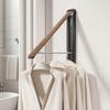 Multi-Functional Wall Mounted Rack Aluminum Material Invisible Laundry Hanger  Balcony Use