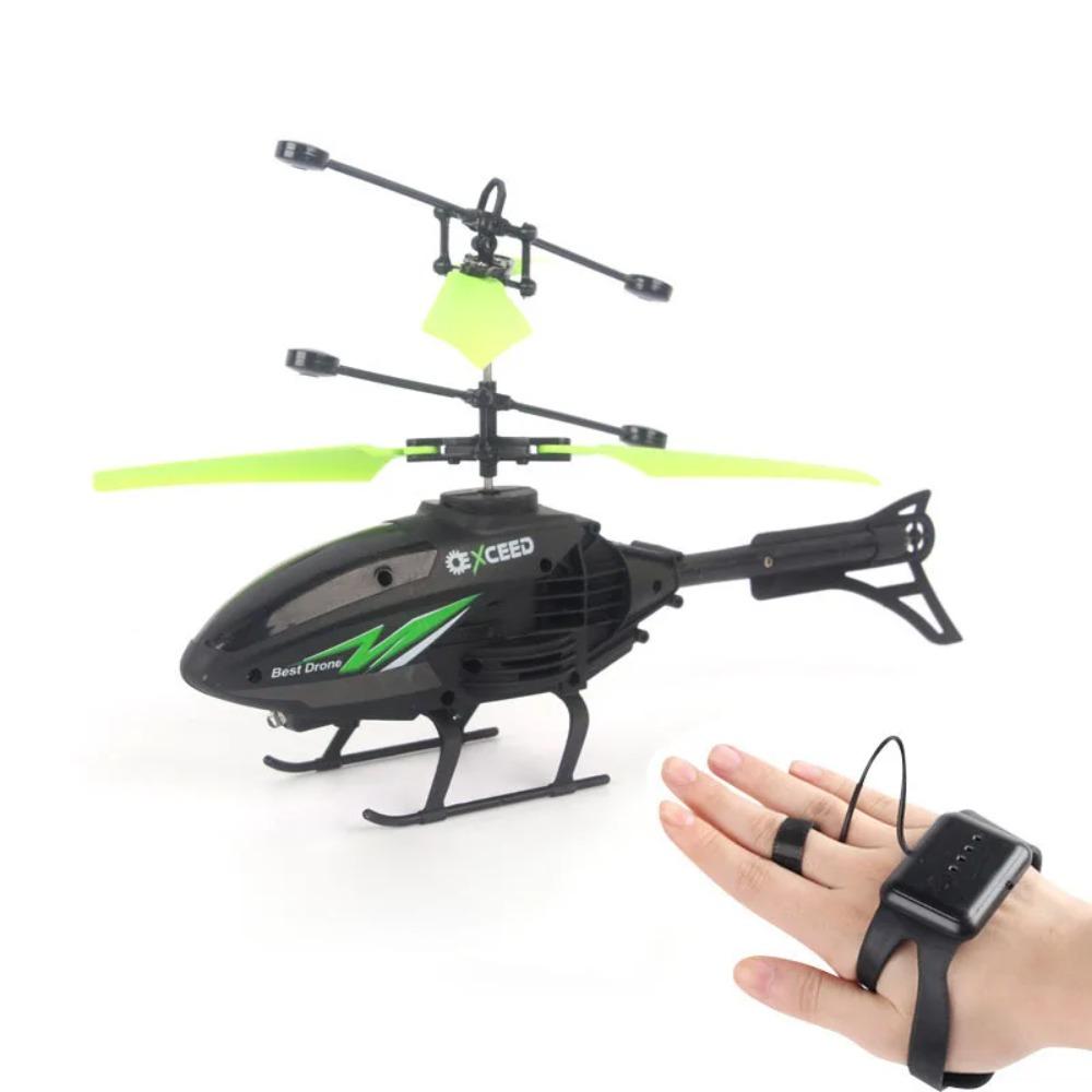 Flying Helicopter Induction Helicopter Watch Wrist Mini RC Plane  Children Gift