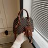 Luxury Shell Bag Fashion Women's Handbag Korean Style Shoulder Bag Plaid Print Crossbody Bag Card Bag