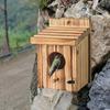 Bird Nest Box Waterproof Wooden Bird Nest Chickadee Nesting Box Bird House Outdoor Bluebird Box for Wrens Swallows Finches