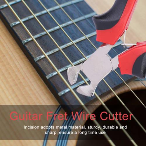 Guitar String Cutter, Fret Nipper, Multi-Function Tool with Durable Ergonomic Handle, Heavy-Duty, for Electric Guitar and Bass, Fret Pliers, String an