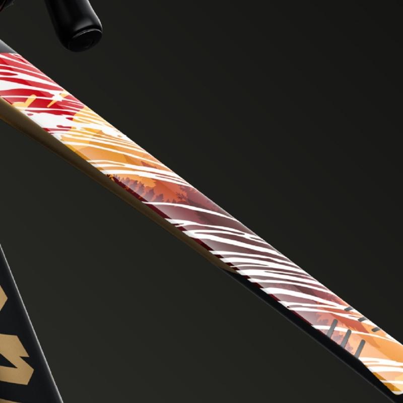 Защитная пленка для шоссейного велосипеда, съемная наклейка, защита цепи велосипеда, защита рамы, наклейки на переднюю вилку, защитная лента