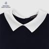 Женский вязаный пуловер Brooks Brothers 2026 с лацканами, коротким рукавом