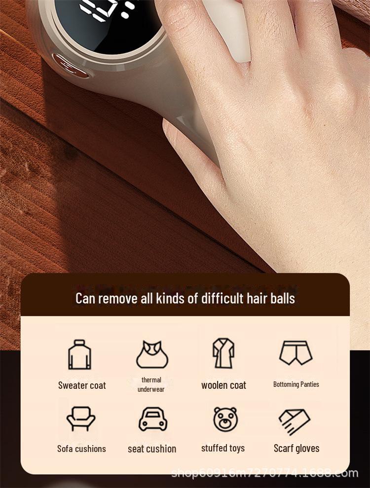 USB-зарядное цифровое устройство для удаления комков волос с 6 лезвиями - портативная бритва и триммер