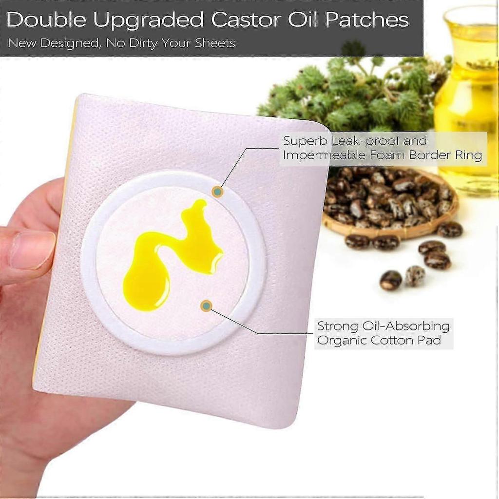 2025 Latest Model 12Pcs Hypoallergenic Castor Oil Pack Wrap for Belly Button,
