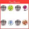 Elegant Life Tree Crystal Glass Fridge Magnet 30mm Unique Home Decor