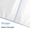 Deli A4 100-Page Document Folder with Transparent Pockets