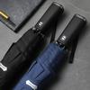 Big Golf Folding Umbrella Business Style, 135cm Large Automatic Umbrella Windproof Strong, 8K Rain Umbrella for Men