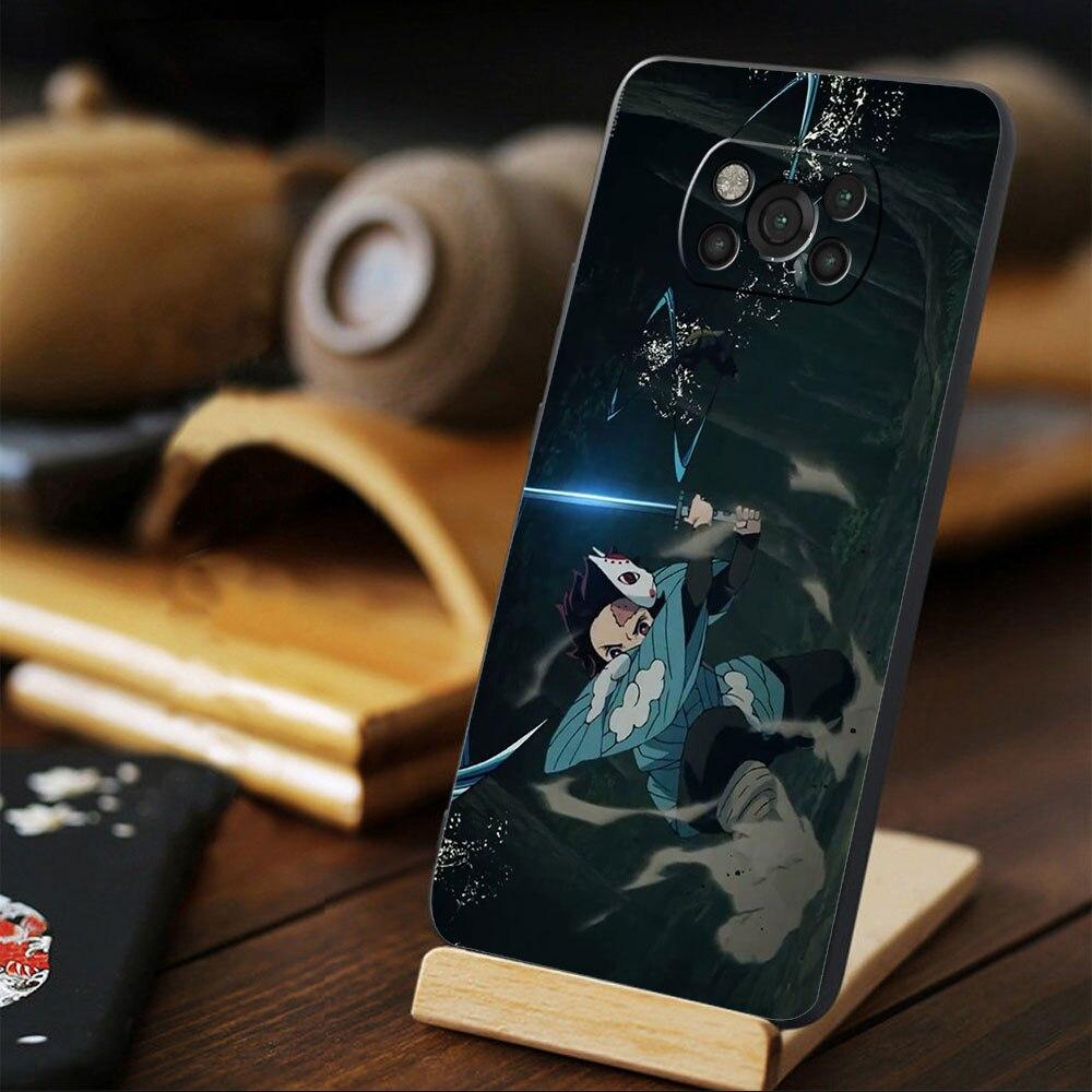 Demon Slayer Kimetsu аниме противоударный чехол Celular для Xiaomi POCO X3 NFC F3 MI 11 lite M4 Pro 5G X4 10T M3 11T 9T F4 GT