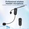 2.4GHz Wireless Lavalier Microphone Head-mounted Microphone Set with Receiver for Amplifier Voice Speaker Teaching Tour Guide