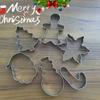 12pcs Christmas Cookie Cutters, Stainless Steel Pastry Cutters, Biscuit Molds, Baking Tools, Kitchen Gadgets, Kitchen Accessorie