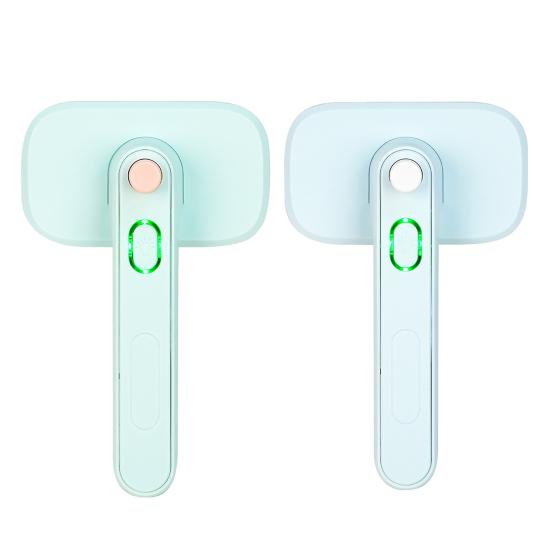 Ионная щетка для питомцев Расческа для шерсти питомцев с двойным ионным генератором Самоочищающаяся расческа для груминга Мягко распутывает