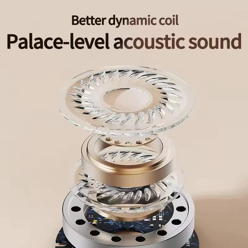 Беспроводные наушники TWS с Bluetooth 5.4, 36 часов воспроизведения, спортивные наушники со светодиодным дисплеем и встроенным микрофоном