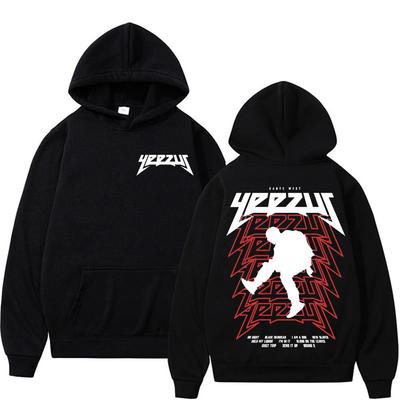 Худи с мерчем альбома Yeezus Tour рэпера Канье Уэста, мужская одежда, хип-хоп, харадзюку, свитшот, унисекс, повседневный флис с капюшоном, уличная одежда