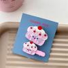 Cherry Cake Cartoon Hair Clip Acrylic Acrylic Bang Clip Cute Cake Hair Clip  Daily