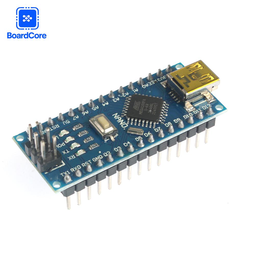 Мини-плата USB ATMEGA168 Nano 3.0 Плата разработки контроллера Совместимая для Arduino CH340 USB-драйвер 16 МГц ATMEGA328P